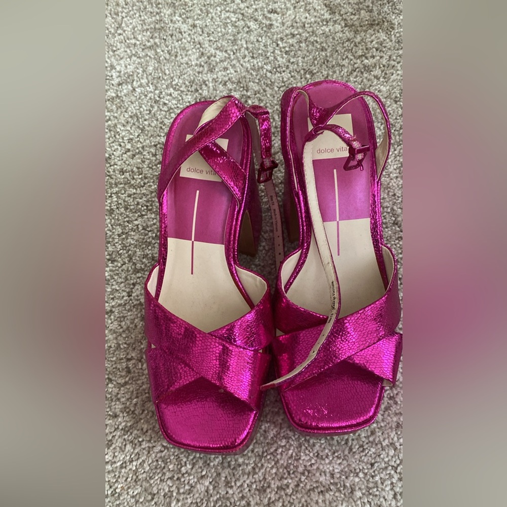 Dolce Vita Pink Heels pink metallic